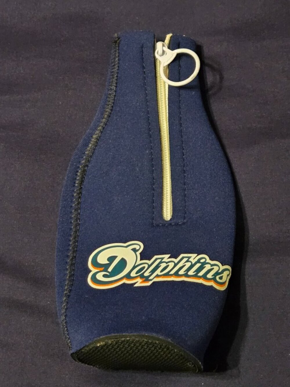 MIAMI DOLPHINS BEER BOTTLE KOOZIE